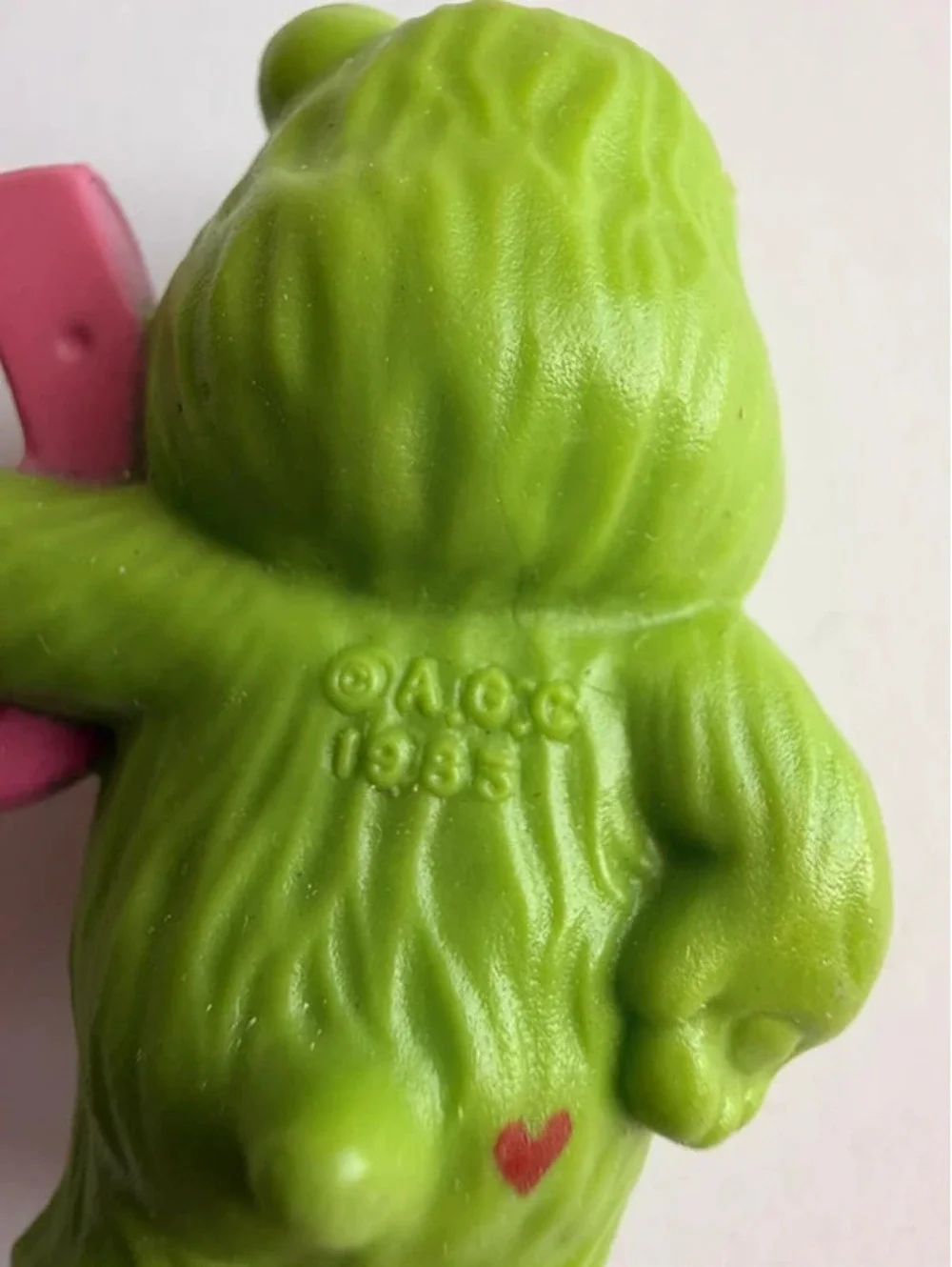Vintage 1983 Kenner Care Bears | Good Luck Bear With Horseshoe | Mini Figure| 2”